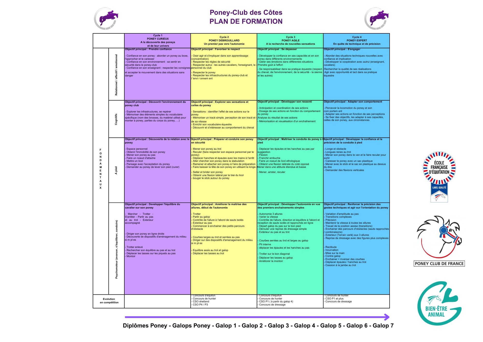 PLAN DE FORMATION